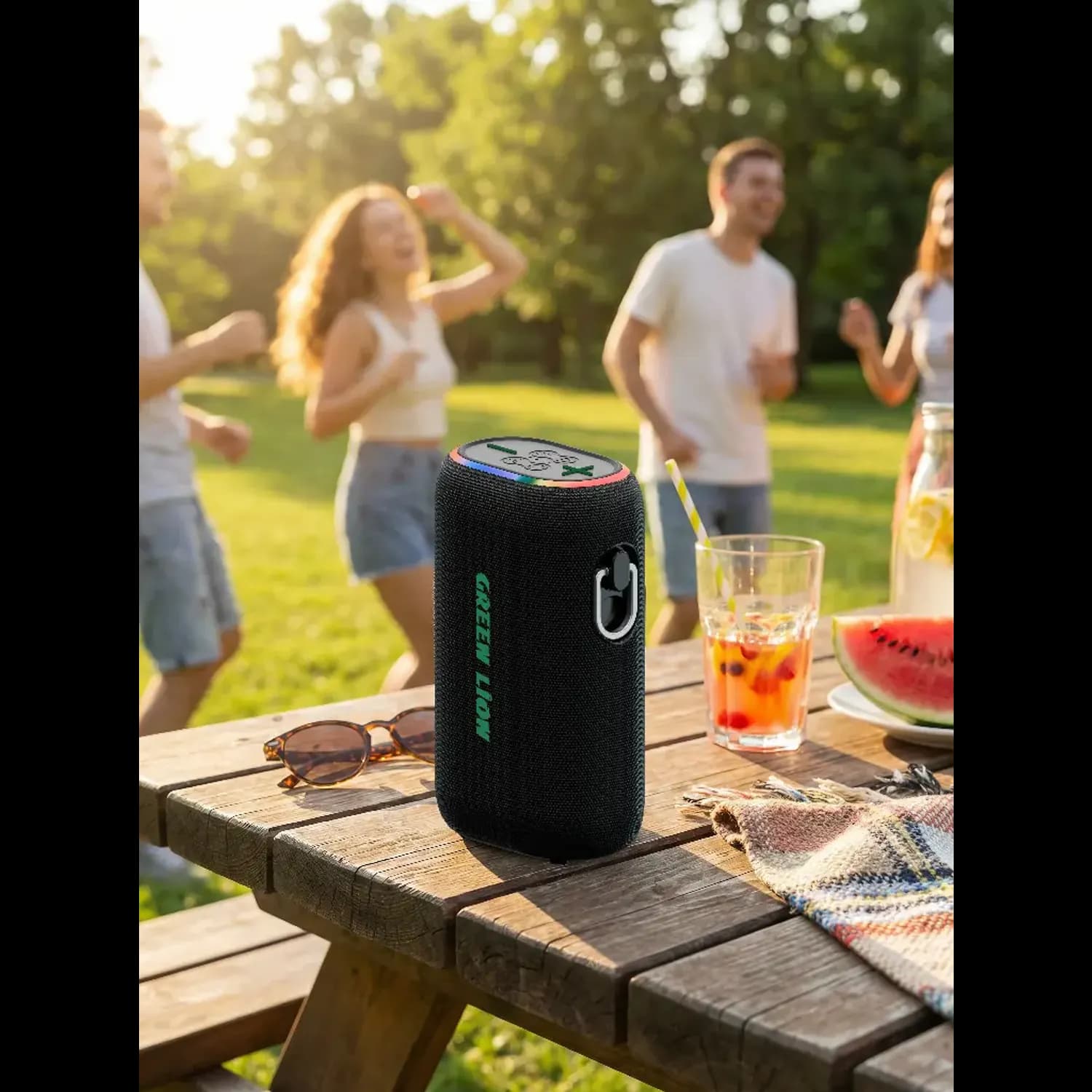 Green Lion Speaker WAVE 20 - 10000mAh Power Bank, Black 2