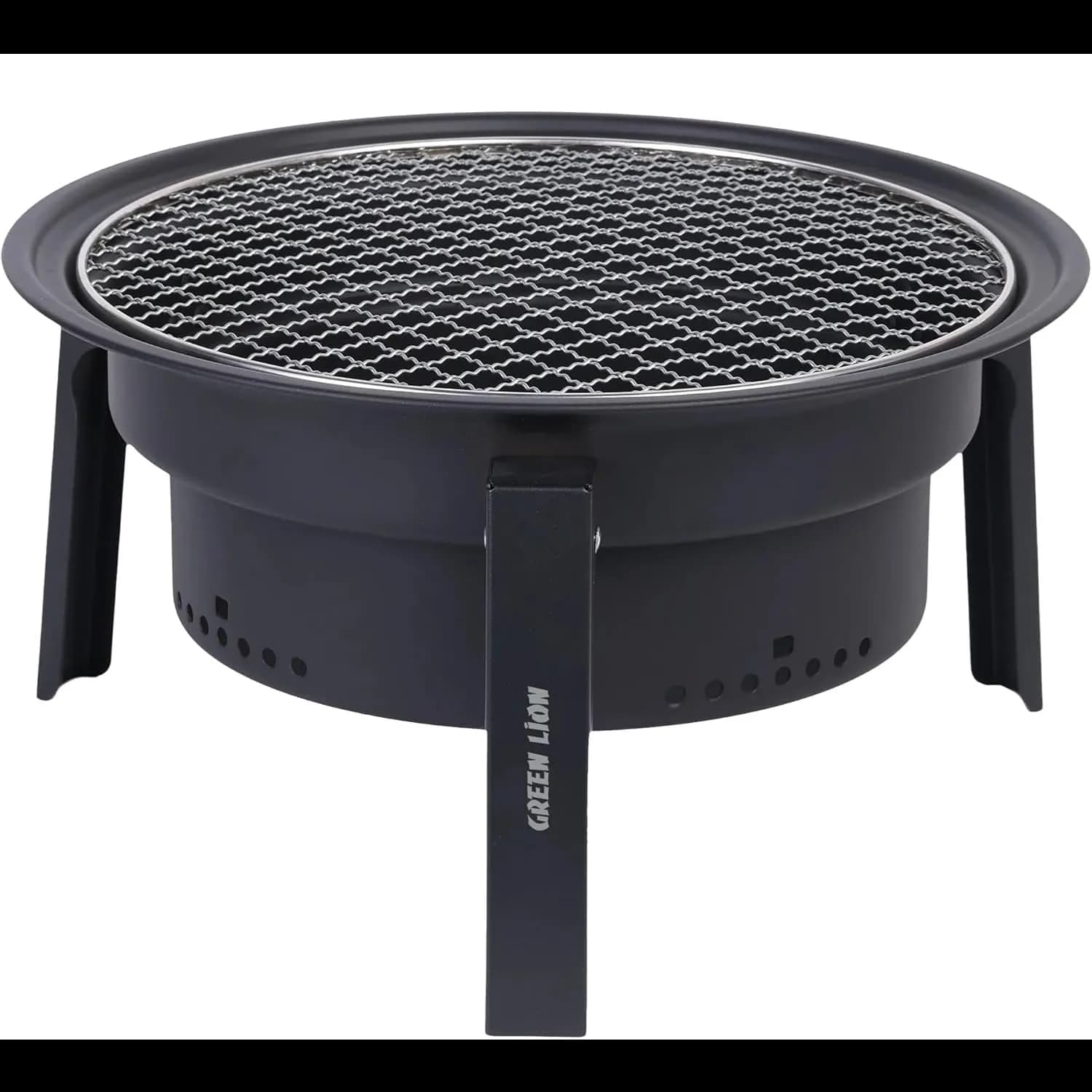 Green Lion Foldable BBQ Grill - 11.5” Mesh, Black 5