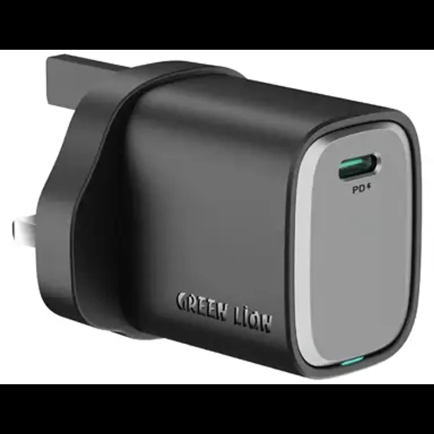 Green Lion Wall Charger Supra 20W - UK, Black/Grey Green Lion Wall Charger Supra 20W - UK, Black/Grey