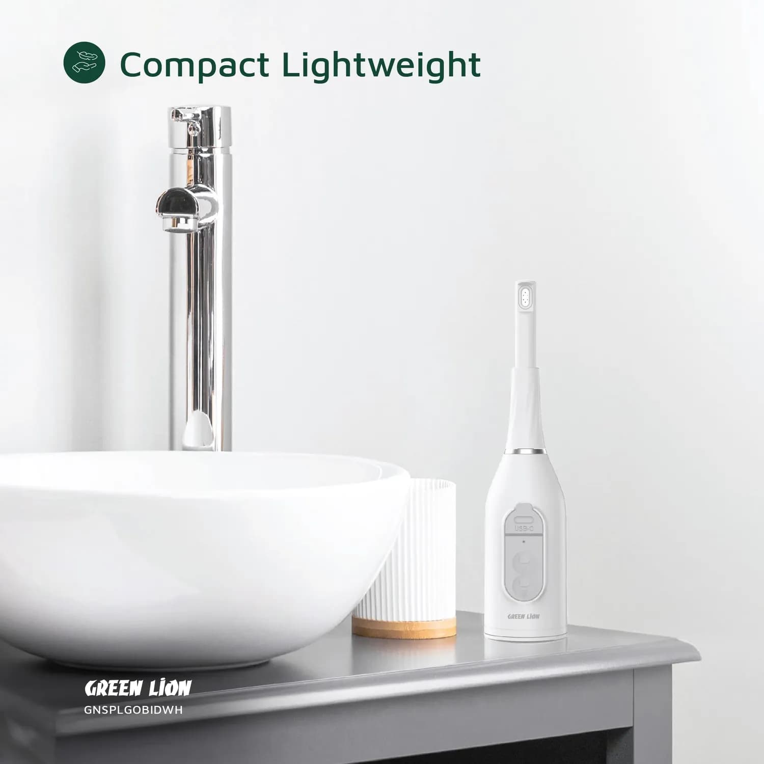 Green Lion Portable Electric Bidet Splash Go - 2 Modes, White 5