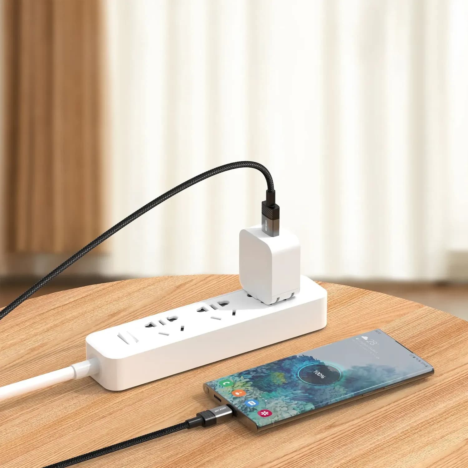 Green Lion USB-A to USB-C Cable - 18W Fast Charge, Black 2