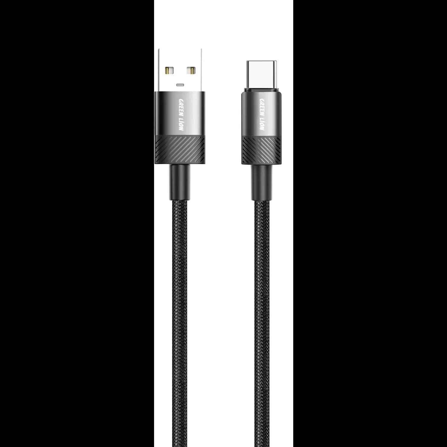 Green Lion USB-A to USB-C Cable - 18W Fast Charge, Black 1