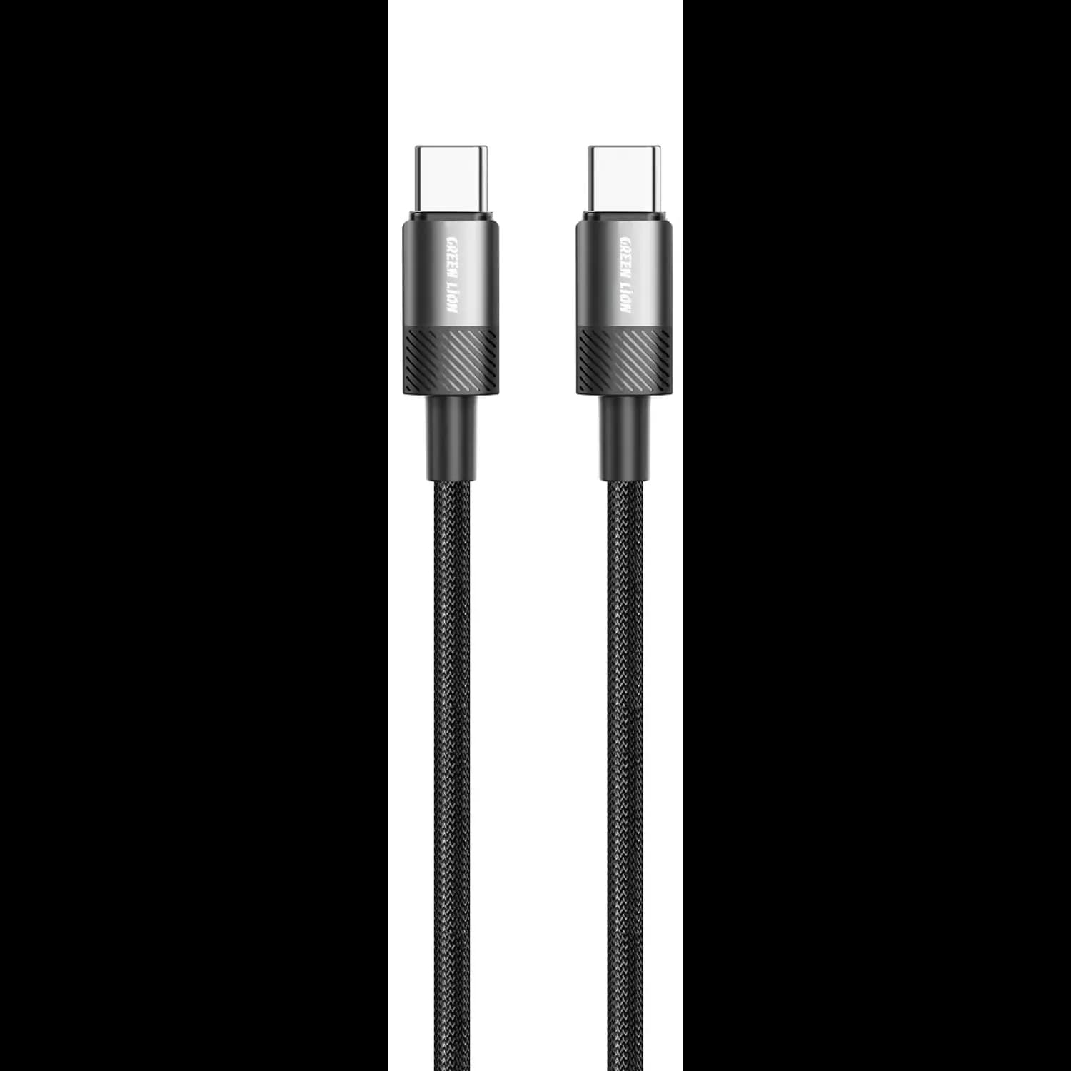 Green Lion USB-C Cable - 60W Fast Charge, 1m, Black 1