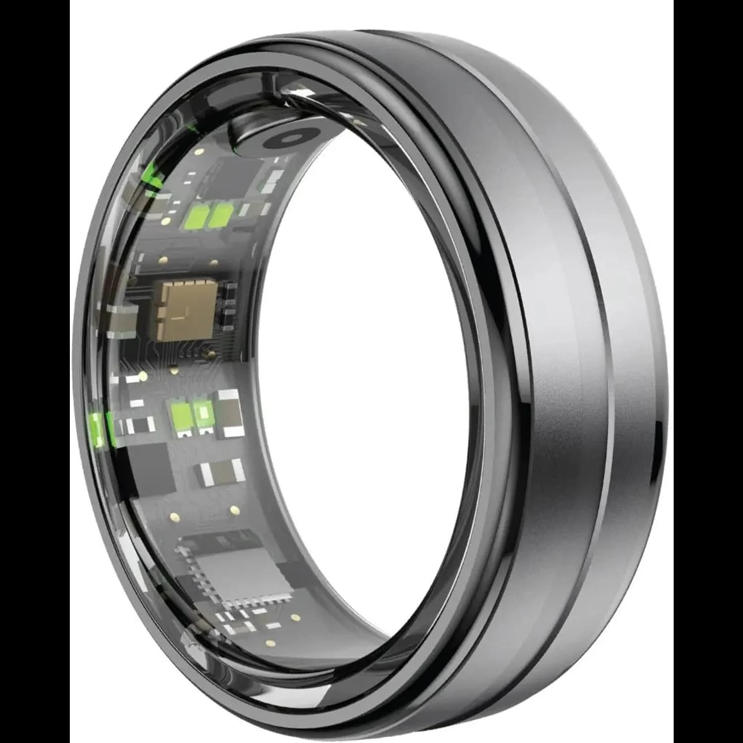 Green Lion Smart Health Tracker Ring - Waterproof, Black 2