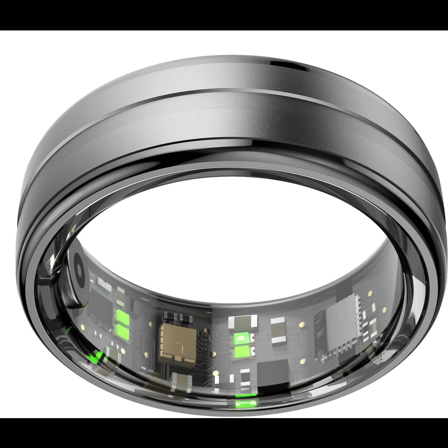 Green Lion Health Tracker Ring - Waterproof, Bluetooth V5.0, Size 9 3