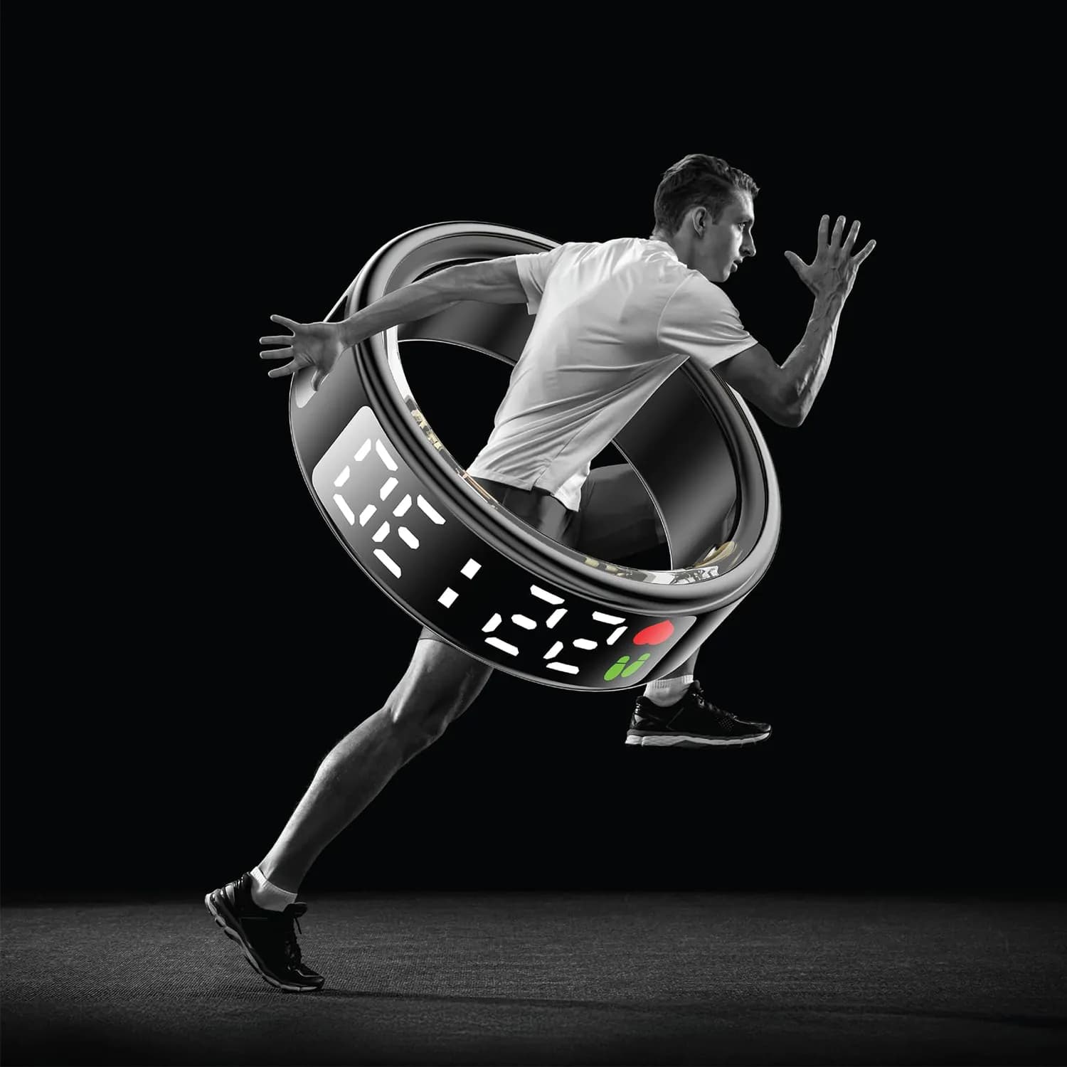 Green Lion Smart Ring Pro - Digital Display, Black 2