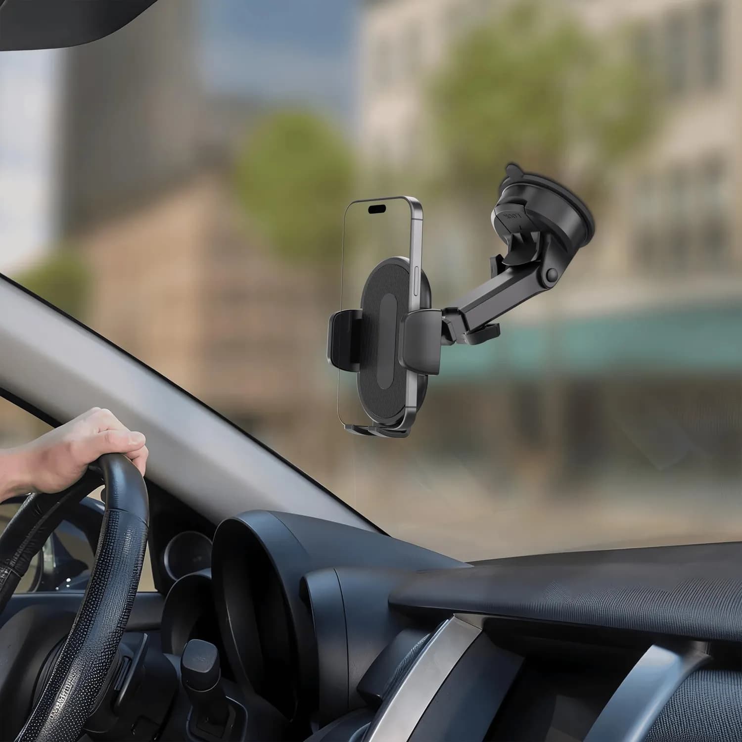 Green Lion Car Phone Holder - Strong Hold, Black 2