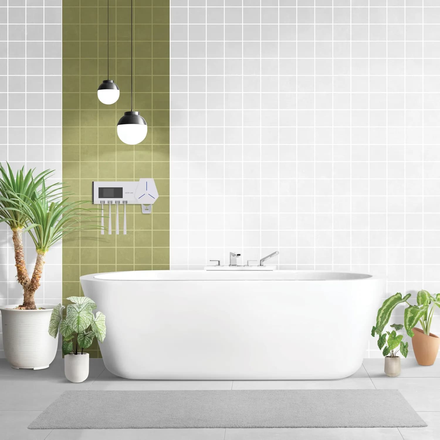 Green Lion Toothbrush Sanitizer - UVC LED, 2000mAh, White 3