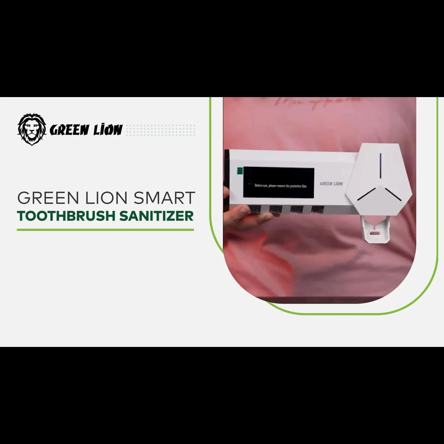 Green Lion Toothbrush Sanitizer - UVC LED, 2000mAh, White 5