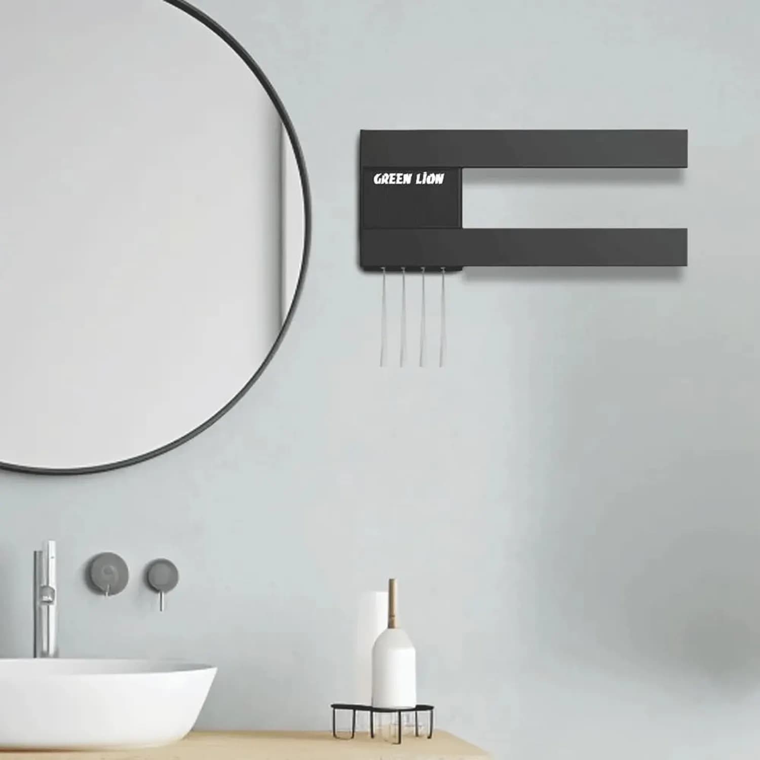 GreenLion Towel Dryer & Toothbrush Sterilizer - UV, Black 2