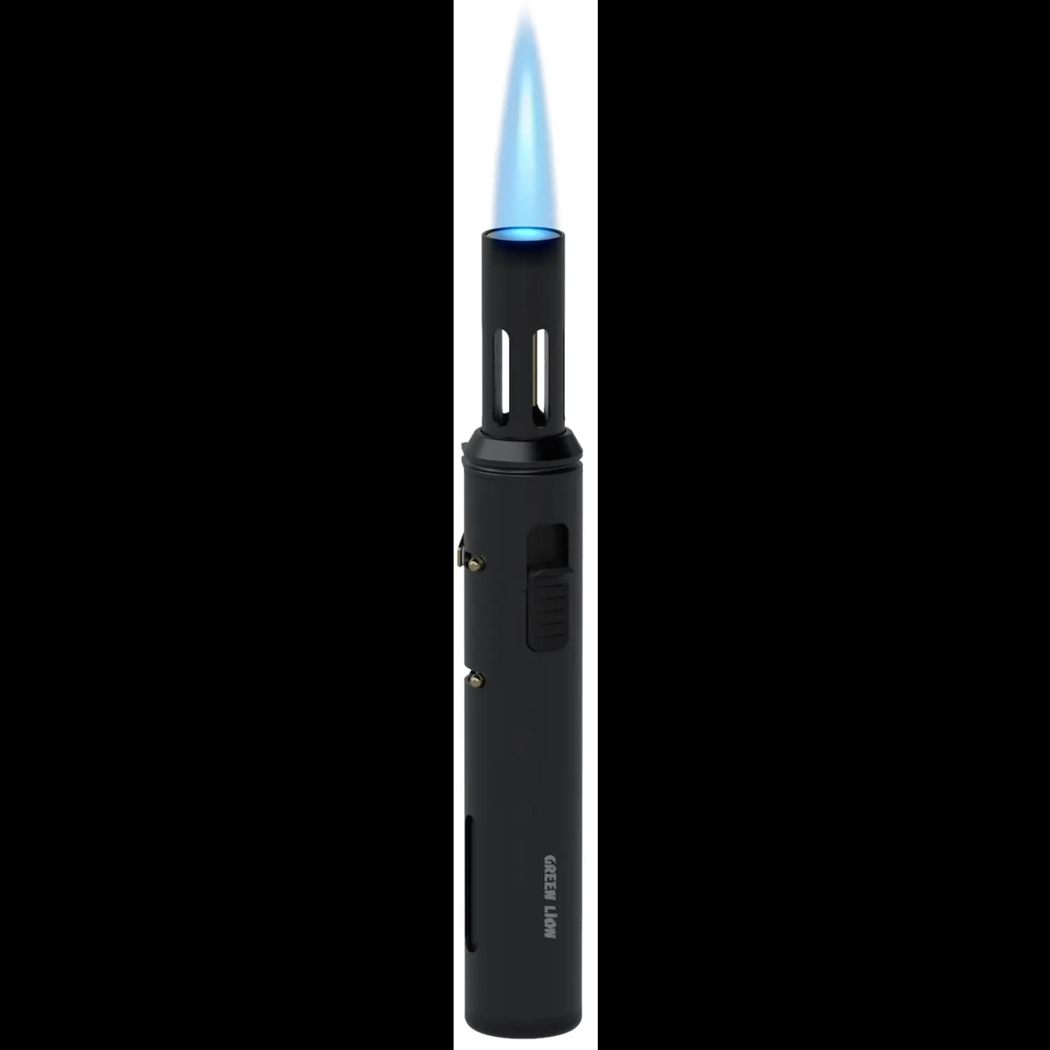 Green Lion Butane Gas Torch Lighter - Wind-Resistant, Black 1 Green Lion Butane Gas Torch Lighter - Wind-Resistant, Black 1