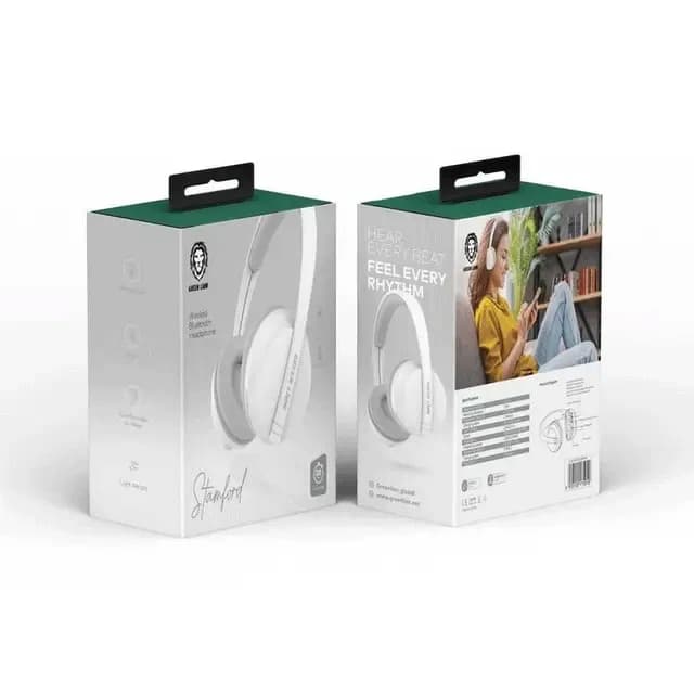 Green Lion Stamford Wireless/Bluethooth Headphone - White 3