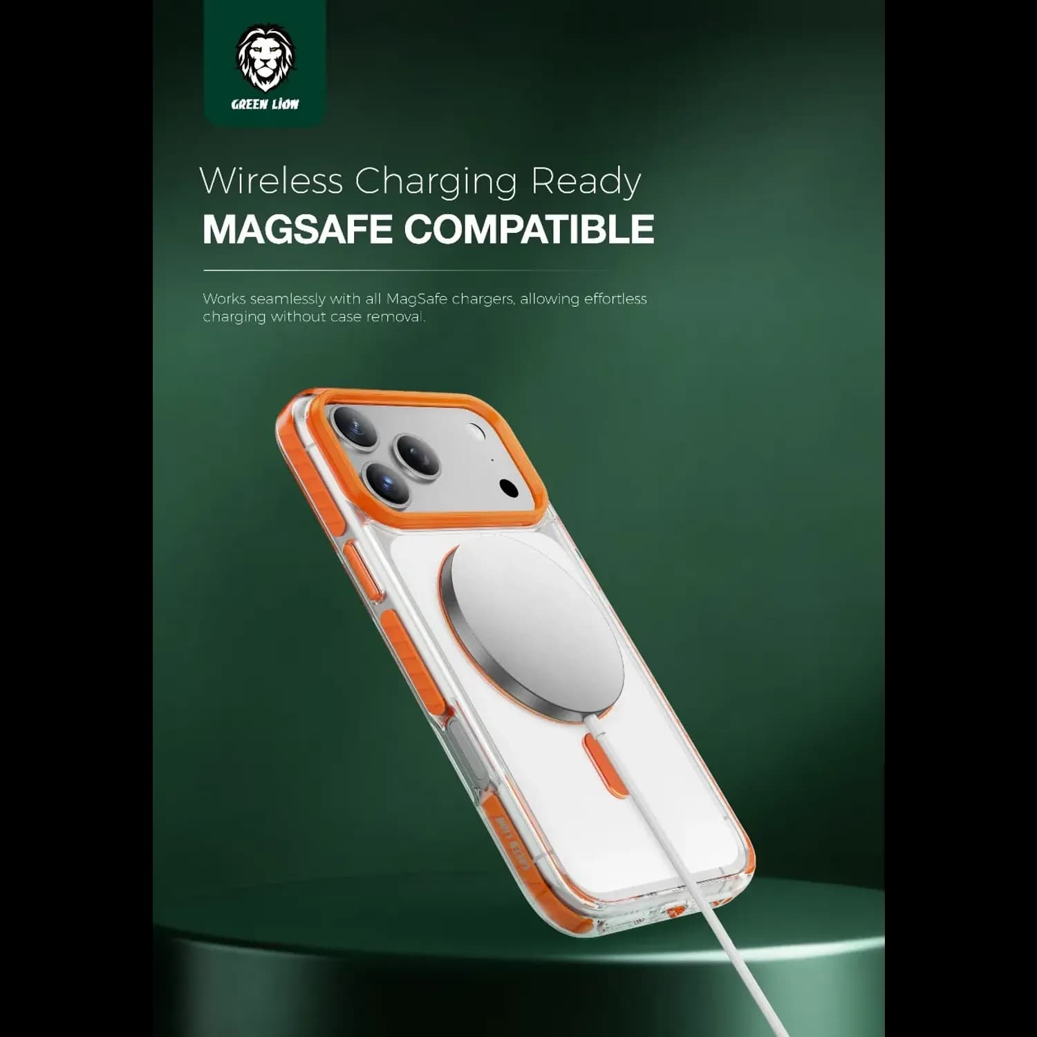 Green Lion iPhone 17 Pro Max Case - 360° Rotating Ring Stand, Blue 4