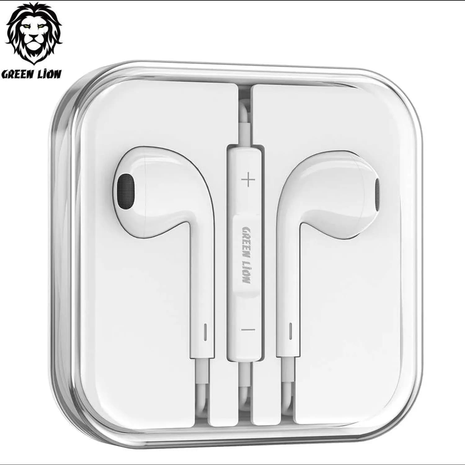 Green Lion Stereo Earphones - In-Ear, White, 1.2m 5