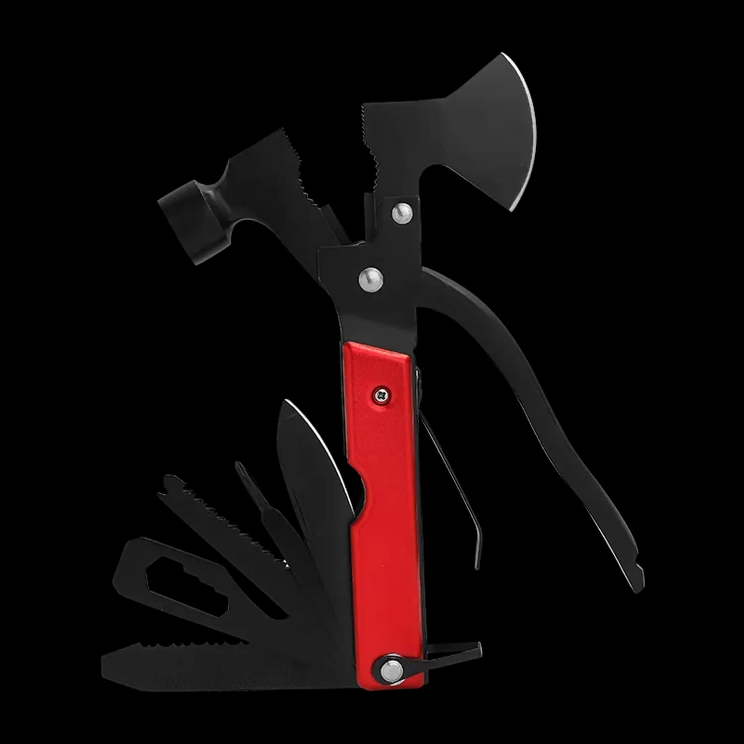 Green Lion Multi-Tool - Axe Hammer, Stainless Steel, Red 1