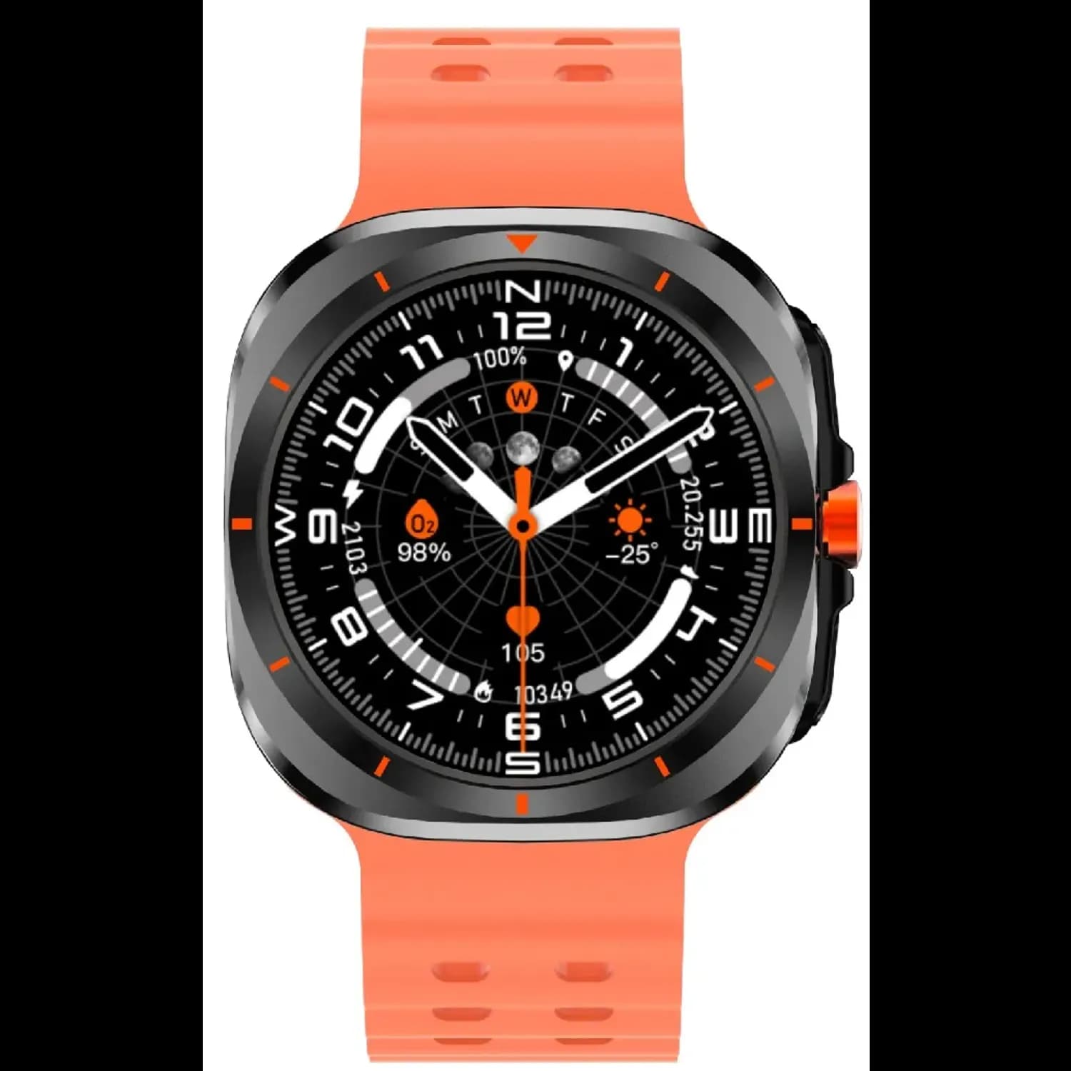 Green Lion Smart Watch Strive - Wireless Charging, Orange 2