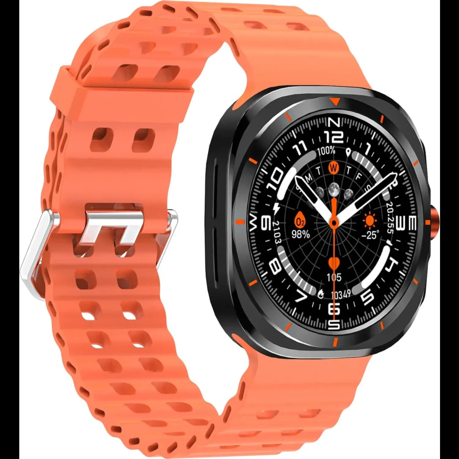 Green Lion Smart Watch Strive - Wireless Charging, Orange 1 Green Lion Smart Watch Strive - Wireless Charging, Orange 1