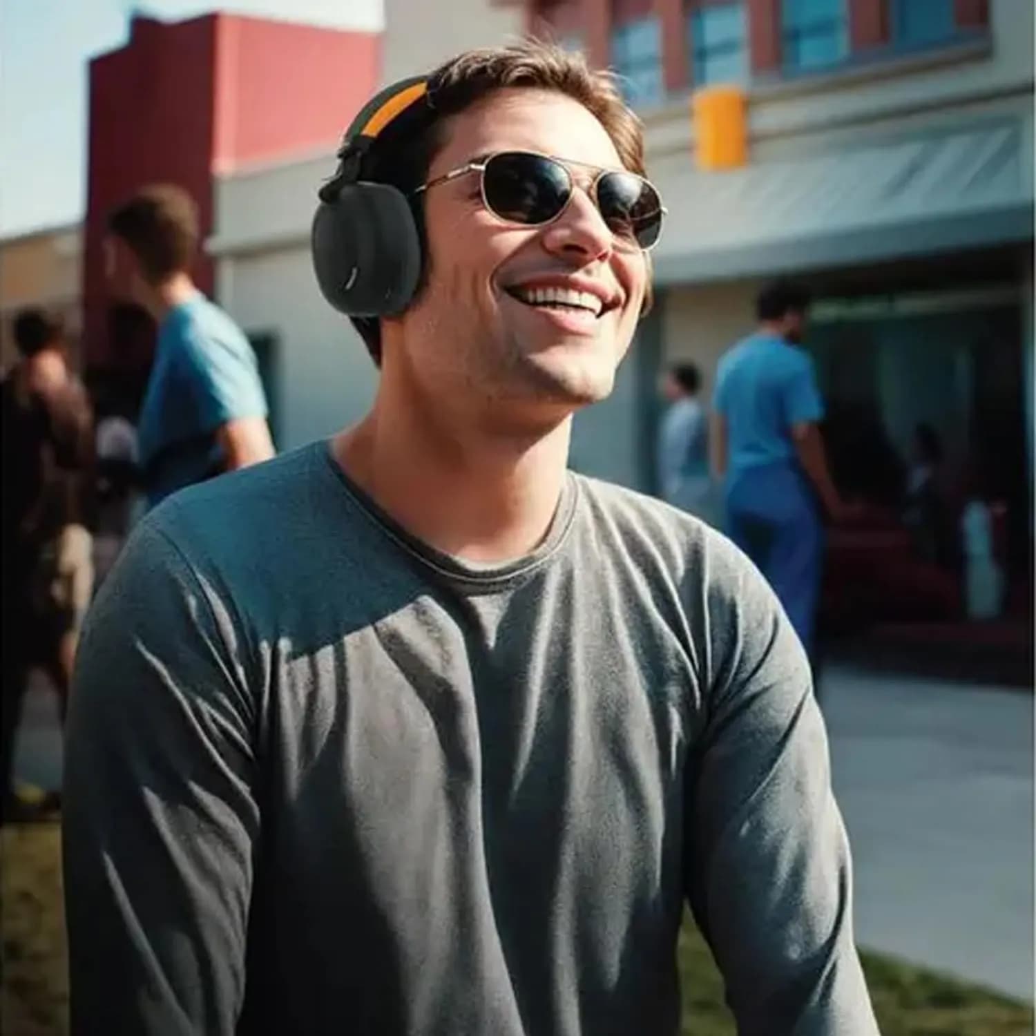 Green Lion Headphones Sunstone GNSUNHD - Bluetooth V5.3, Black Orange 3