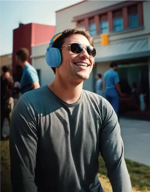 Green Lion Sunstone Headphone - Blue 4
