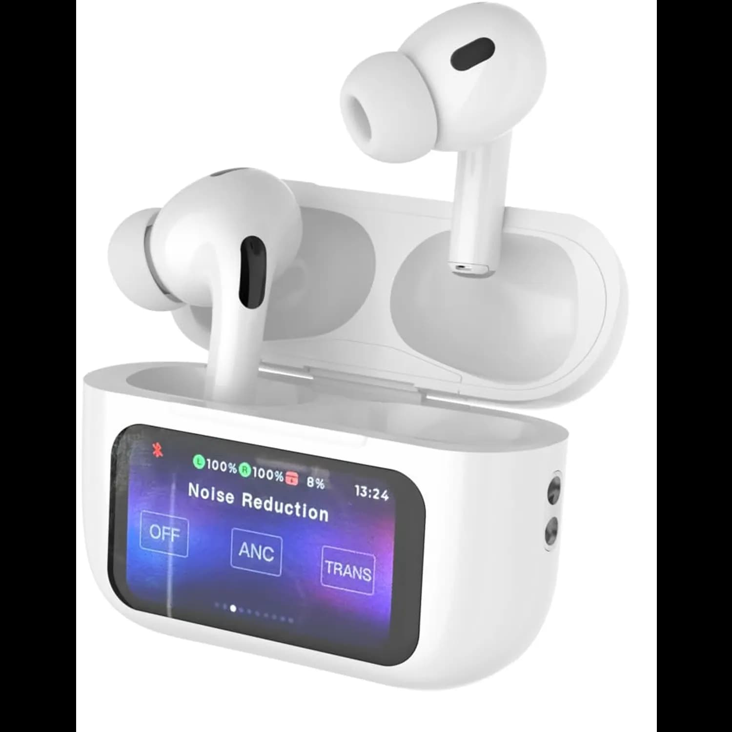 Green Lion Earbuds Touch Tone Lite - ANC, Wireless Charging, White 3
