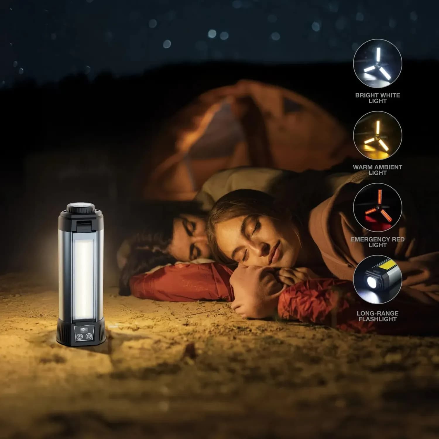 Green Lion Tripod Camping Light - 2000 Lumens, Black 2