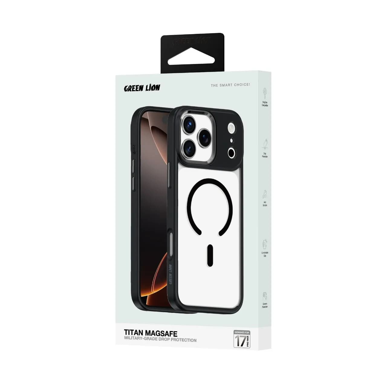 Green Lion Titan MagSafe Case for iPhone 17 Pro/Pro Max - Black 2