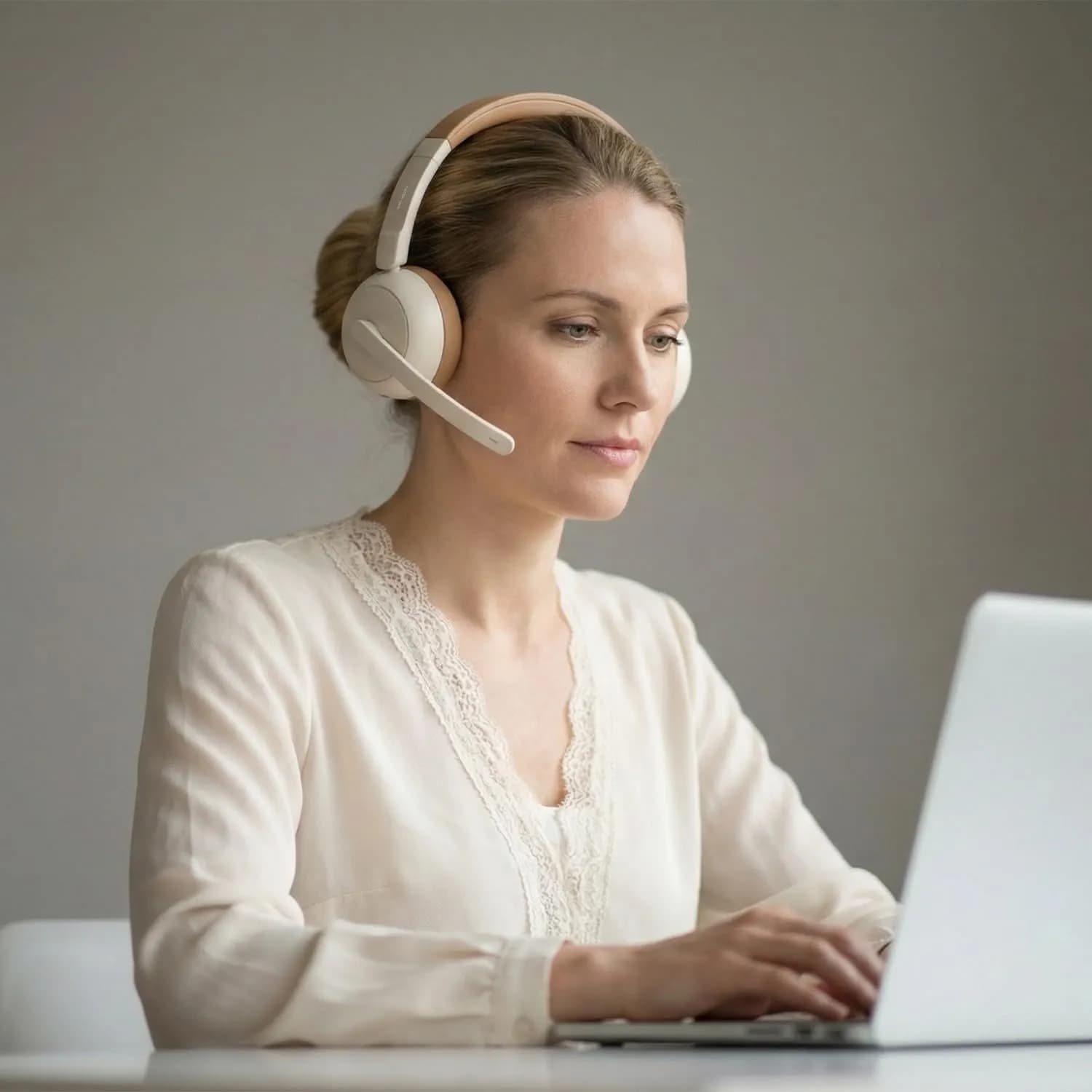 Green Lion Headphones Talk Pro - ANC & ENC, Beige 3