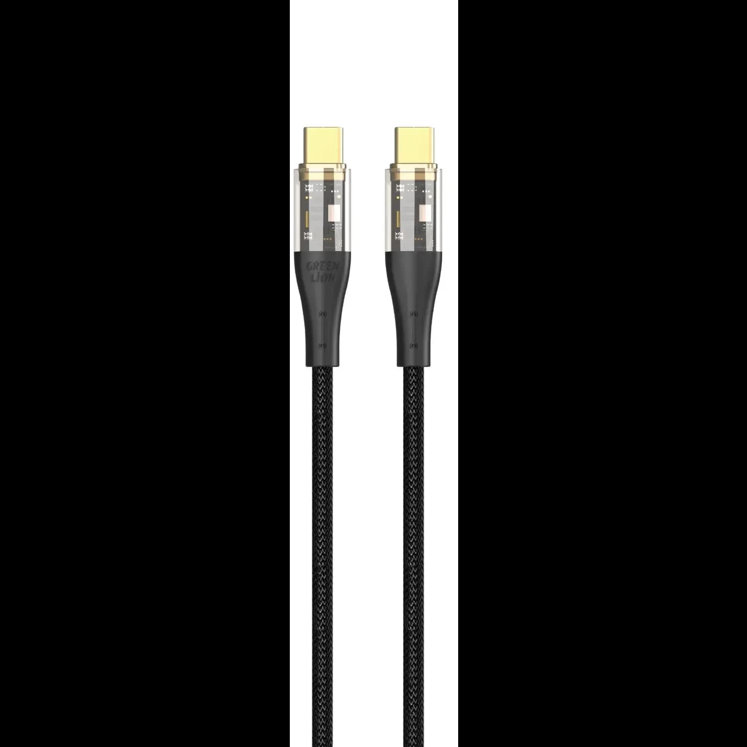 Green Lion USB-C to USB-C Cable - Braided, Black 1 Green Lion USB-C to USB-C Cable - Braided, Black 1