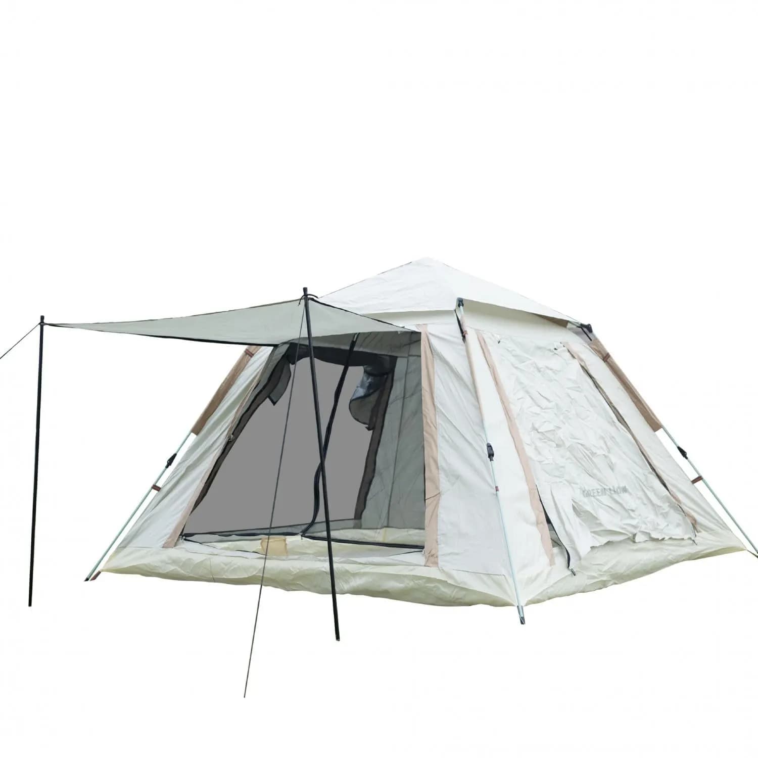 Green Lion Camping Tent GT-6   4 Person, Waterproof, Beige 1
