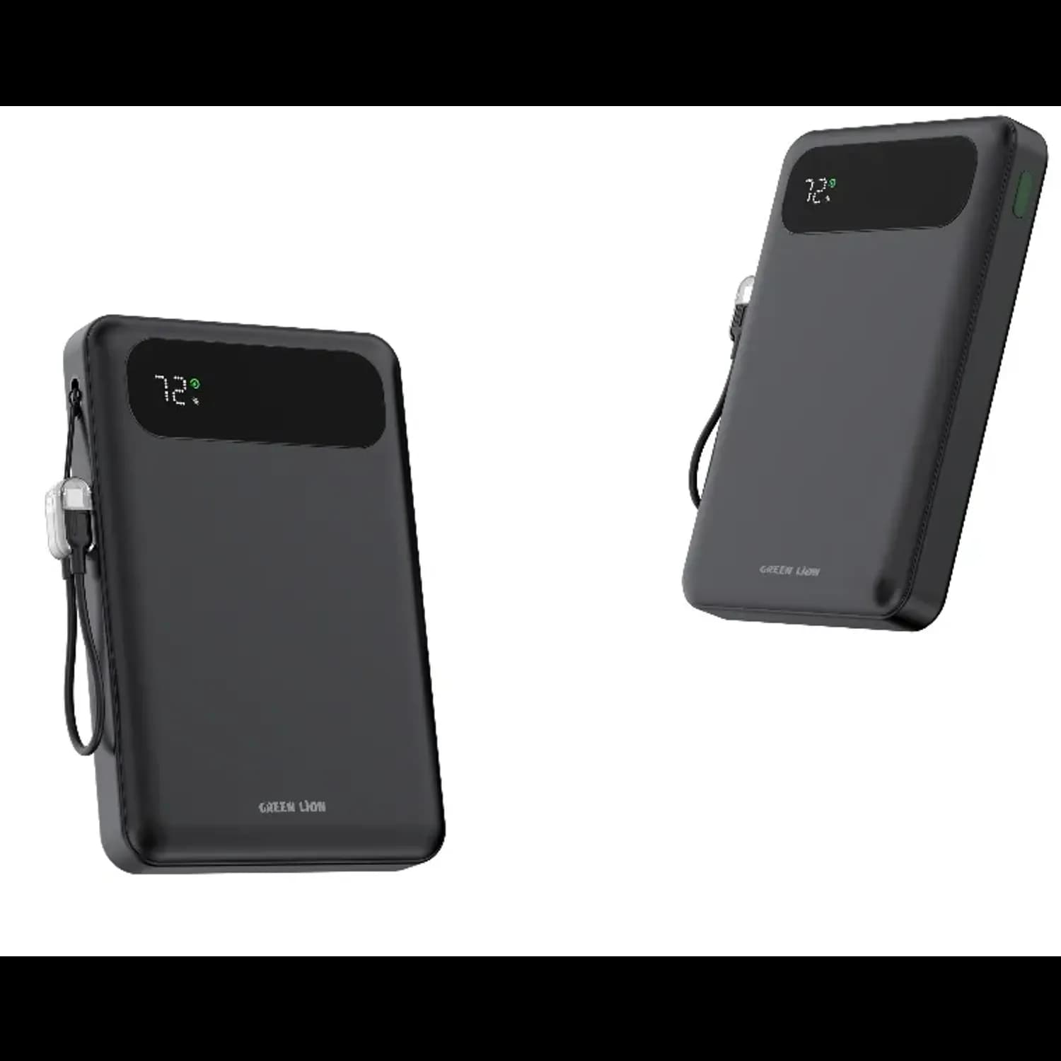 GREEN LION Power Bank TOLEDO 10000mAh 20W PD - USB-A & Dual USB-C, Black 2