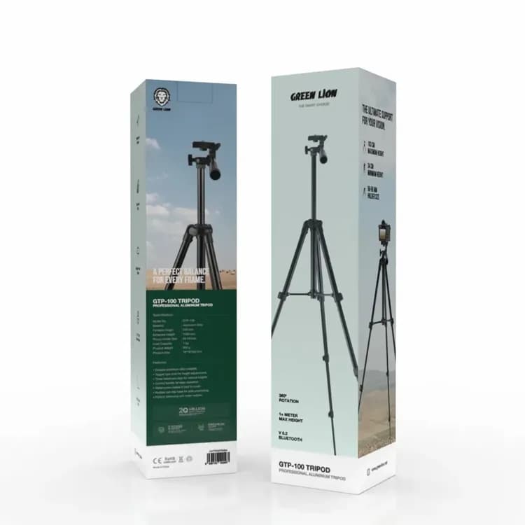 Green Lion Tripod GTP-100 - Aluminum, Adjustable, Black 3