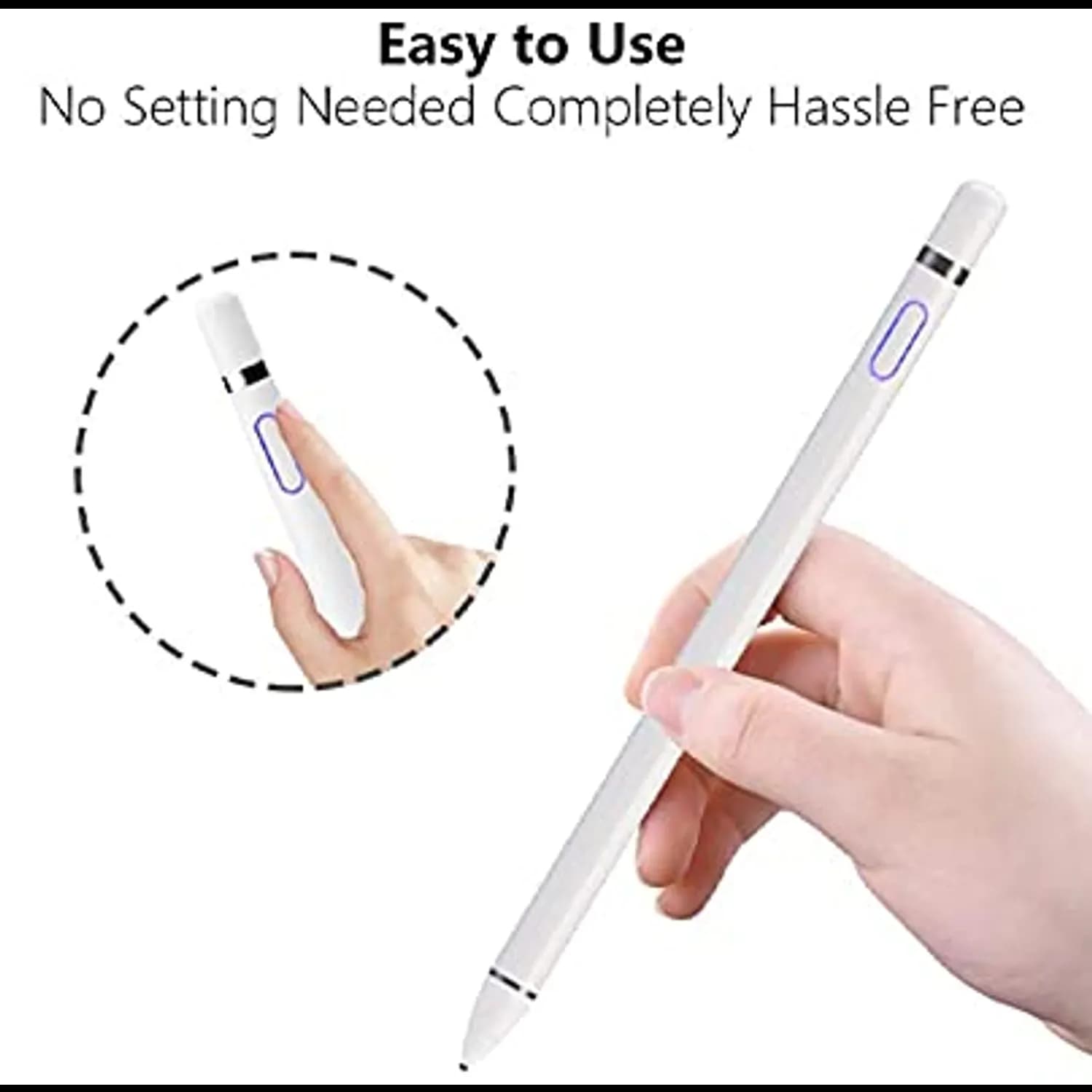 GREEN LION Stylus Pen - 1.45mm Fine Tip, 100mAh, White 2