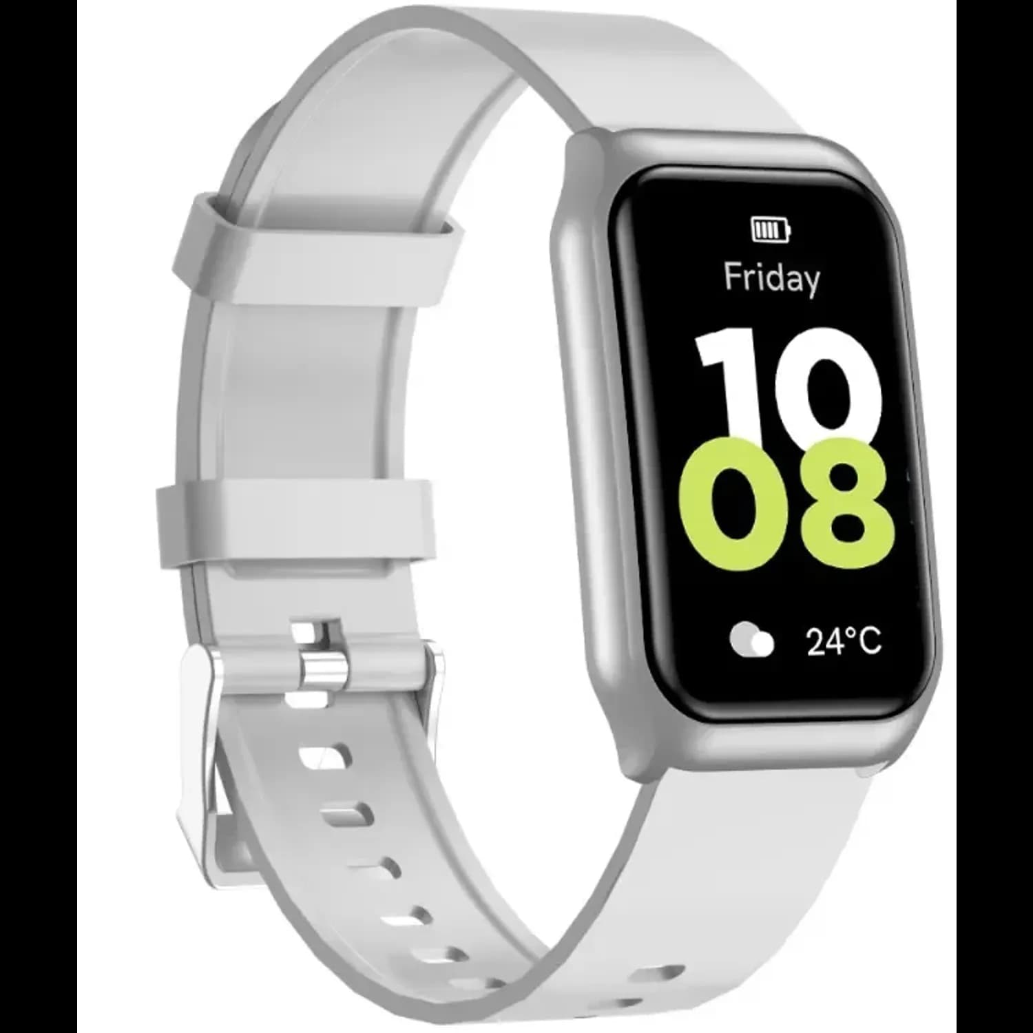 Green Lion Smart Watch Track Fit - Silver — Black 3