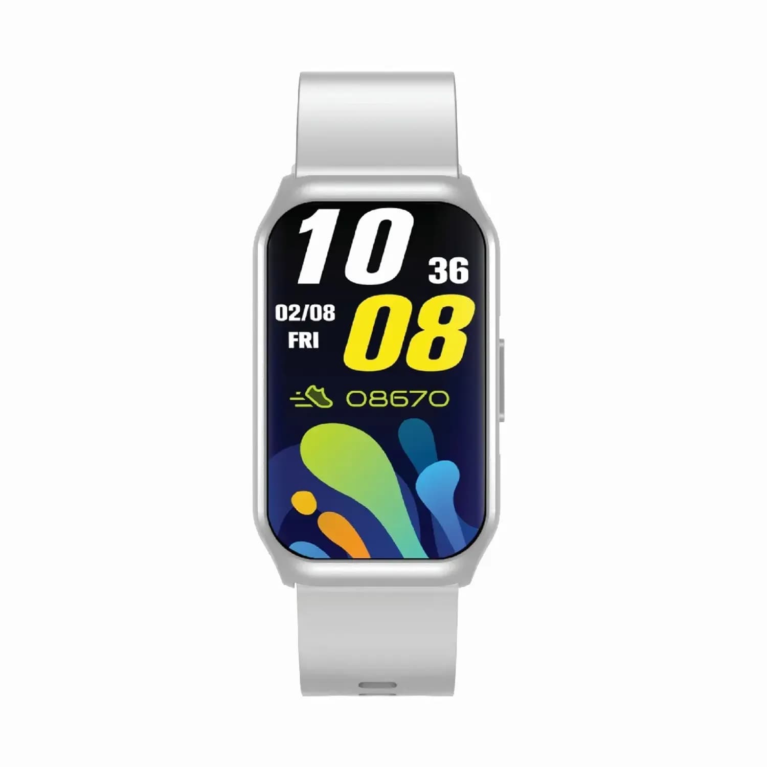 Green Lion Smart Watch Track Fit - Silver — Black 4