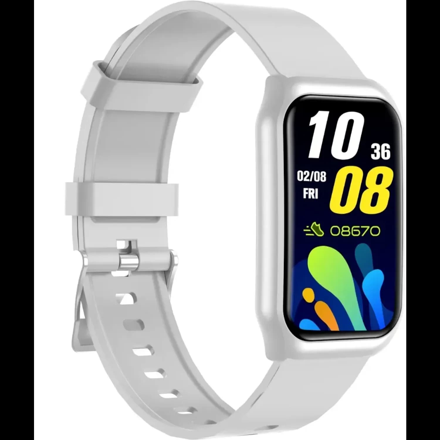 Green Lion Smart Watch Track Fit - Silver — Black 5
