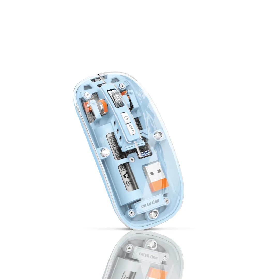 Green Lion Transparent Mouse 2 1600DPI 1 Green Lion Transparent Mouse 2 1600DPI 1