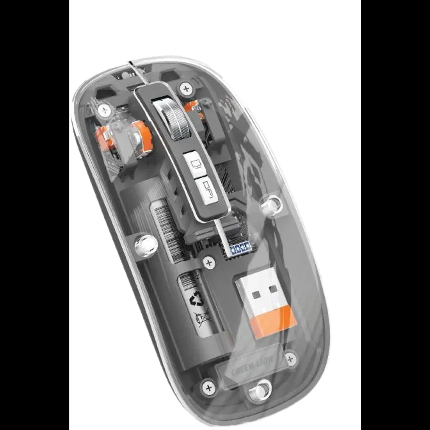Green Lion Mouse Transparent 2 - Wireless Bluetooth, Gray 3