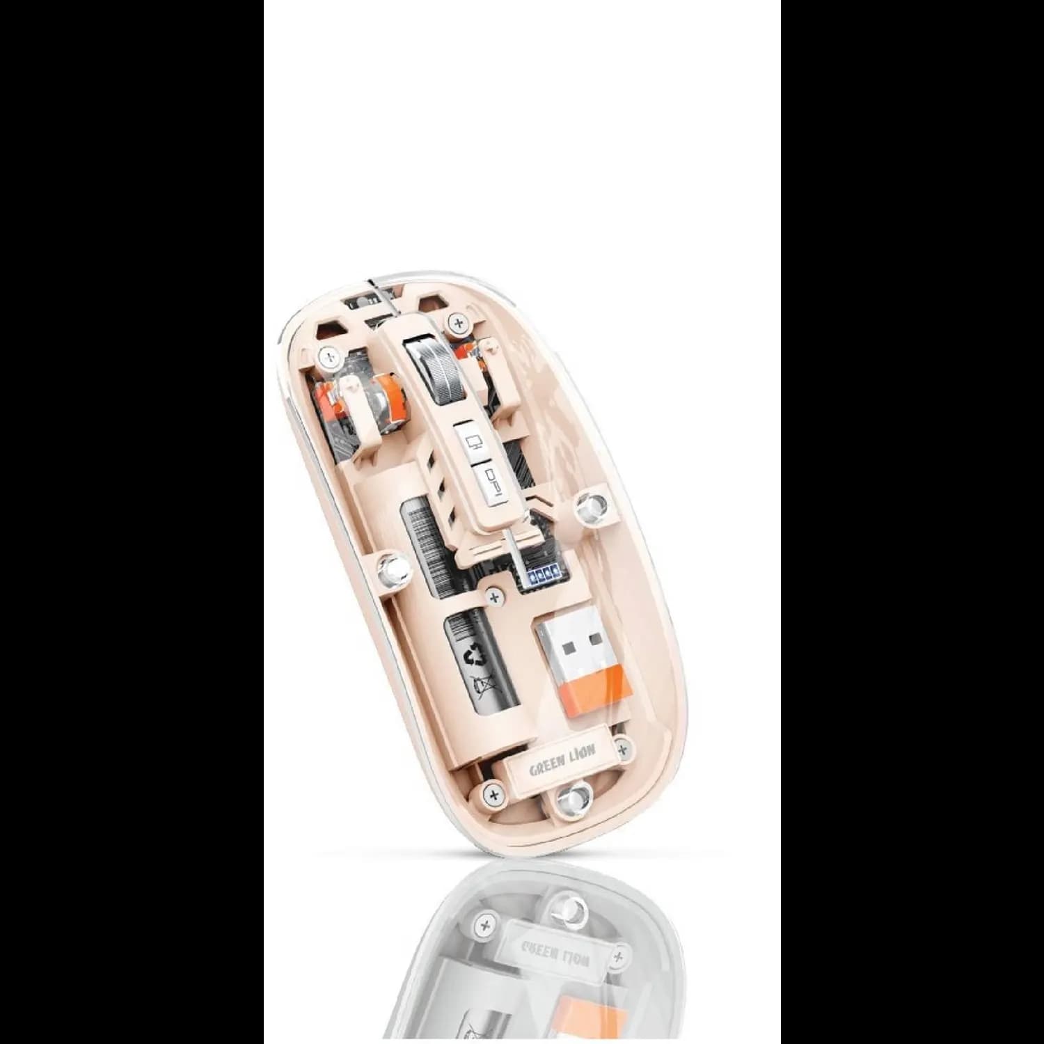 Green Lion Wireless Mouse - 1600 DPI, Bluetooth, Pink 1 Green Lion Wireless Mouse - 1600 DPI, Bluetooth, Pink 1