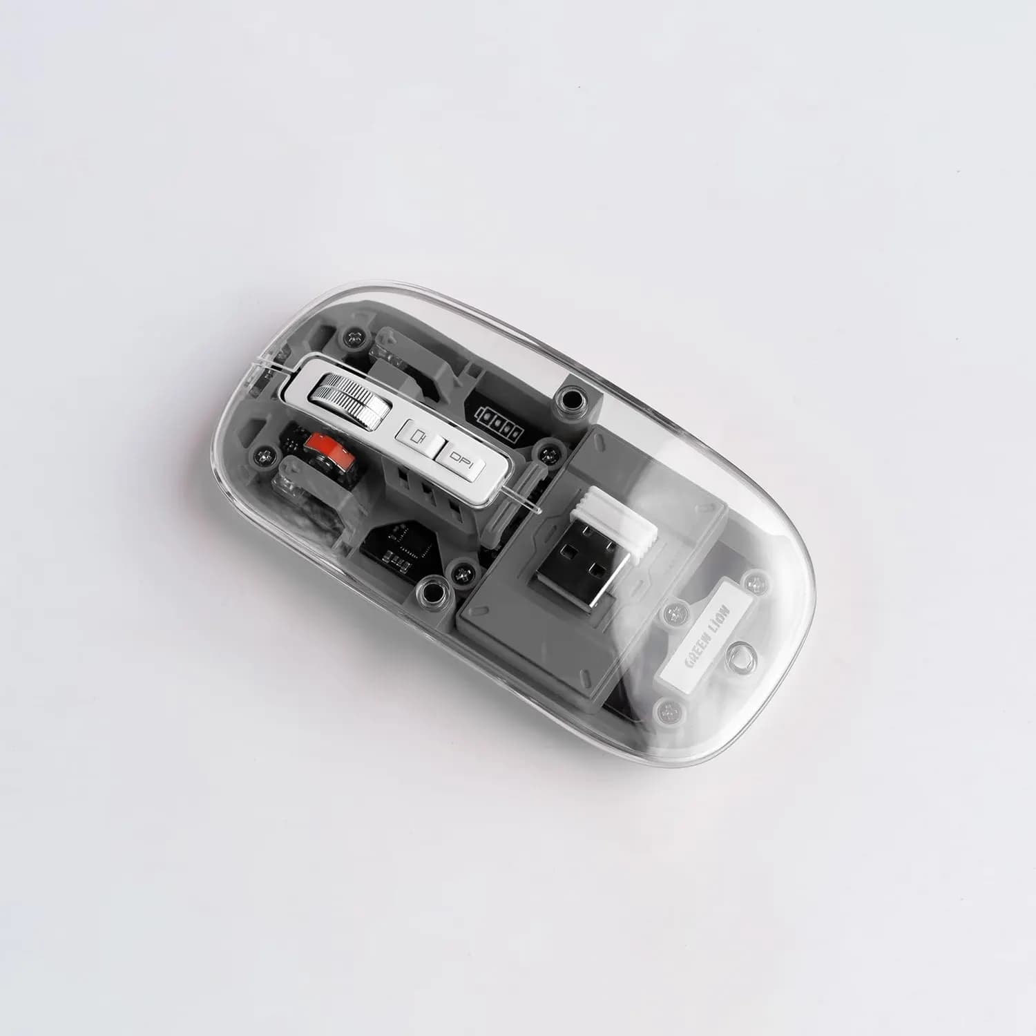 Green Lion Mouse GNTRAMOUSE - 2400DPI, Wireless Gray 2