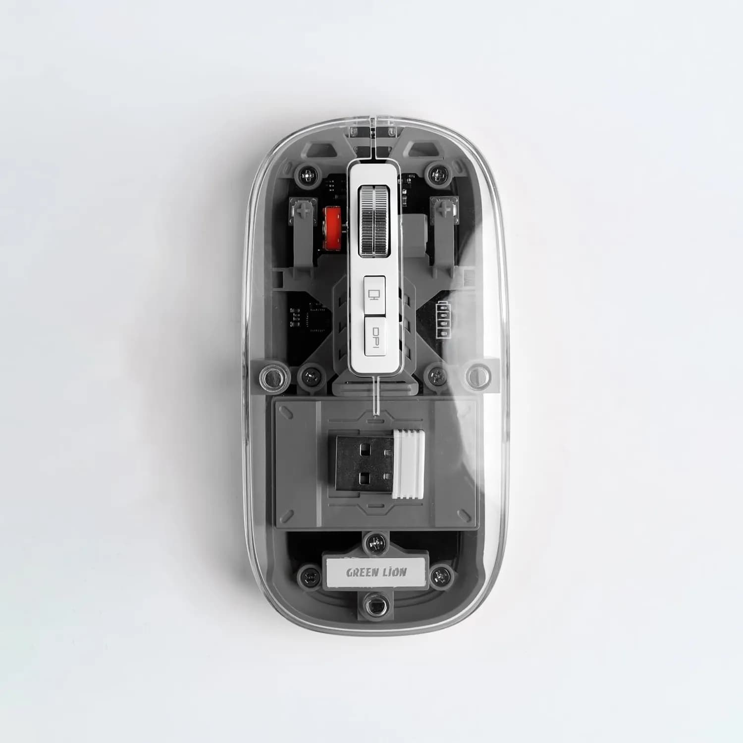 Green Lion Mouse GNTRAMOUSE - 2400DPI, Wireless Gray 3