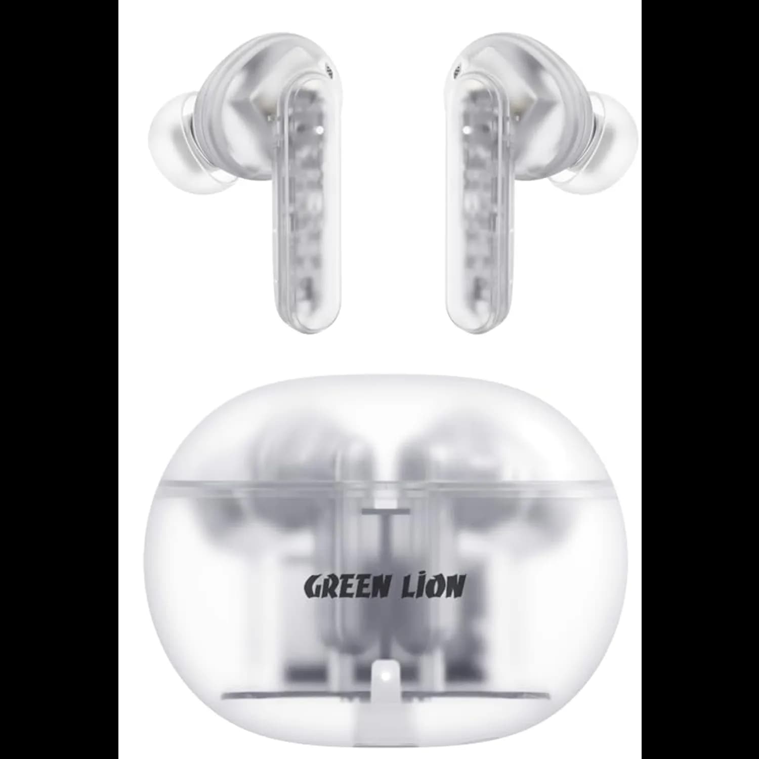 Green Lion Wireless Earbuds Transparent Pro 2 - ANC, White 2