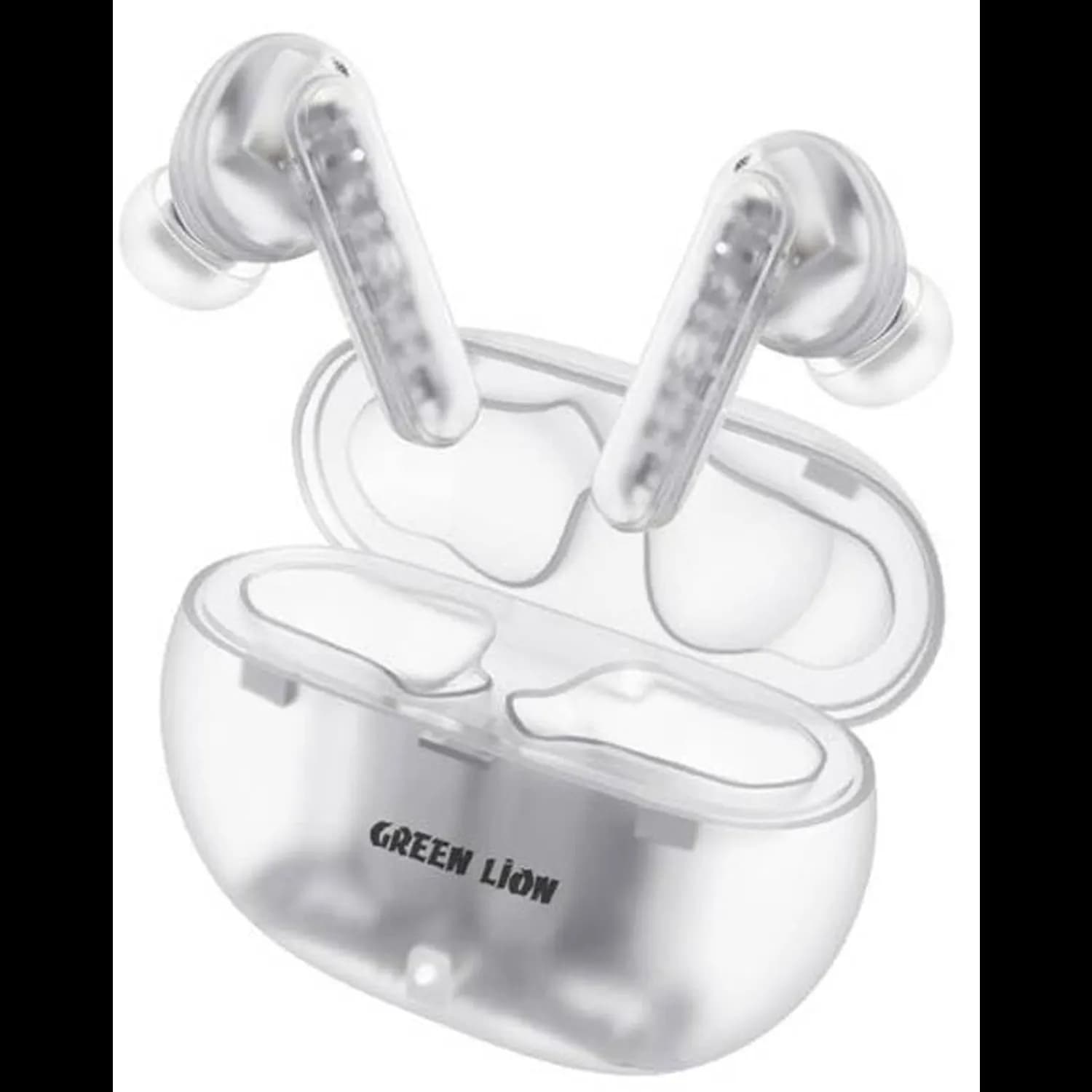 Green Lion Wireless Earbuds Transparent Pro 2 - ANC, White 1