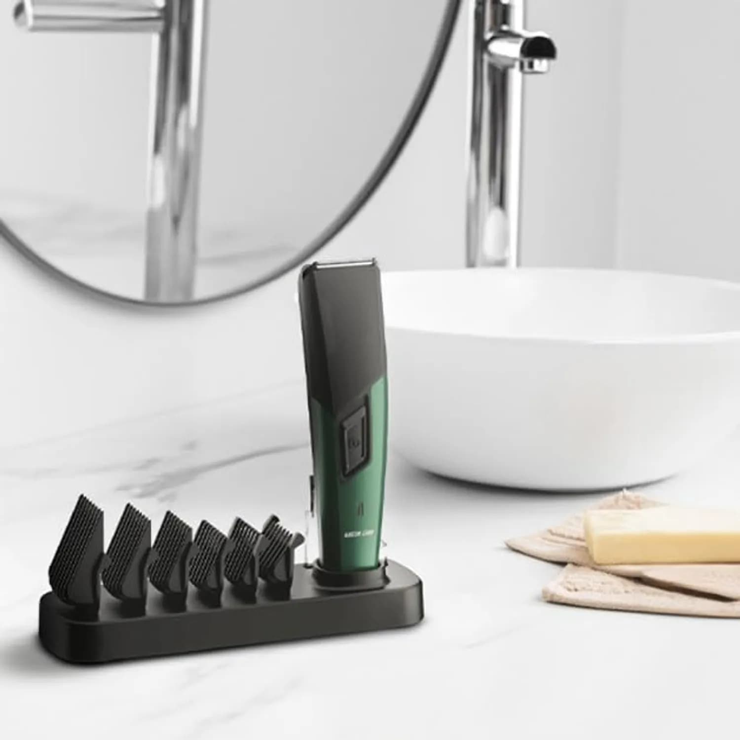 Green Lion Hair Trimmer - Cordless, Rechargeable, Trimflex 4
