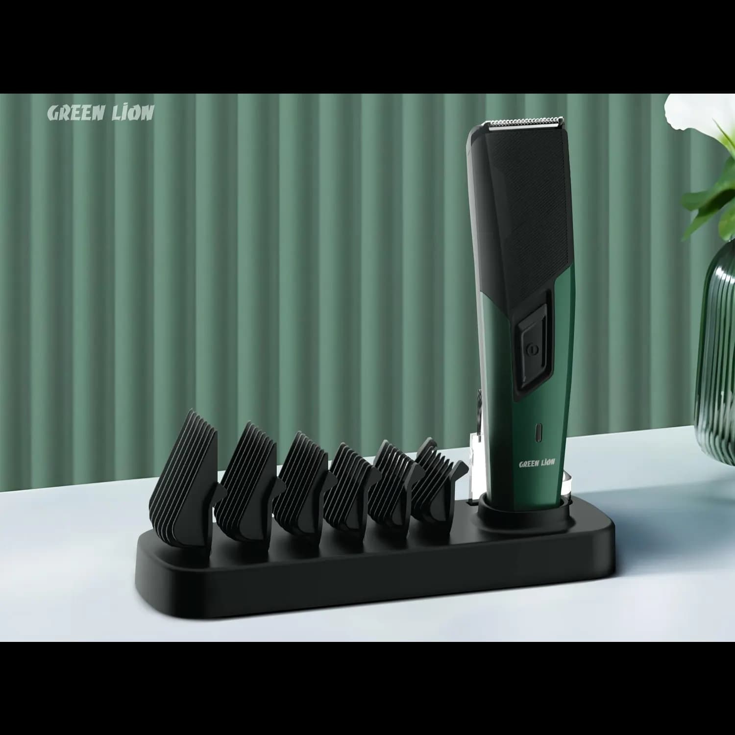 Green Lion Hair Trimmer - Cordless, Rechargeable, Trimflex 5