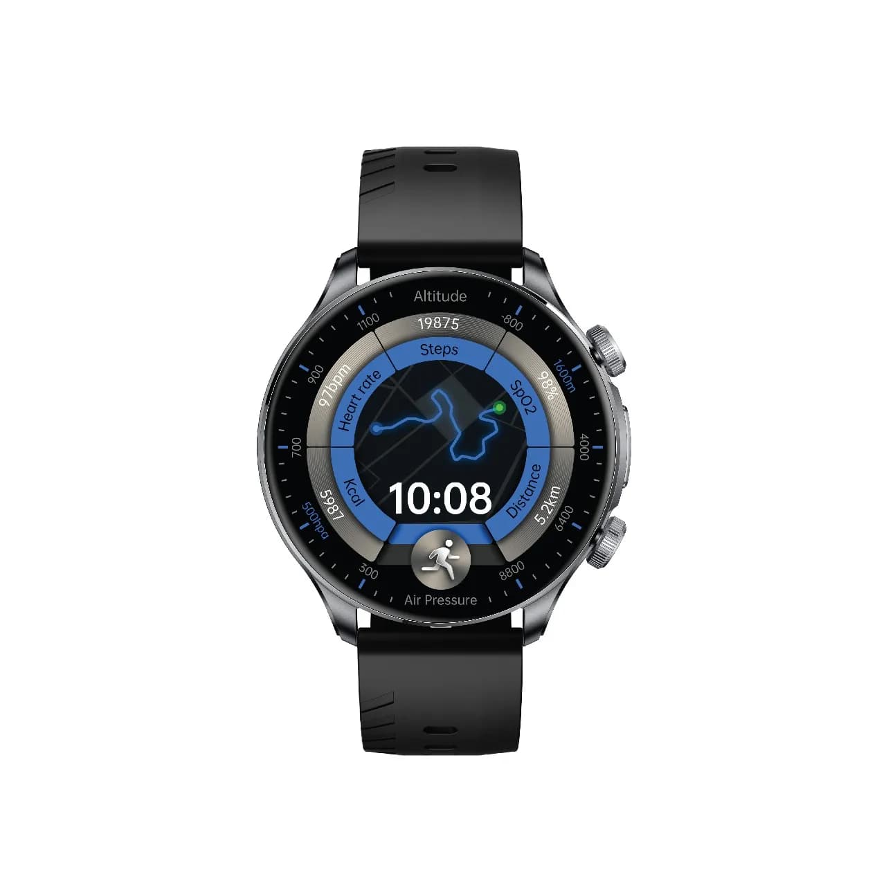 Green Lion Track GPS Smart Watch - Black 3