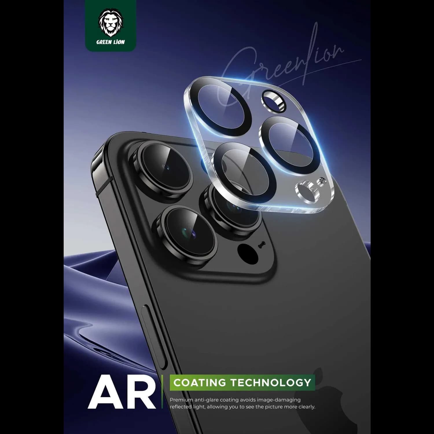 Green Lion Lens Protector Trio - Transparent for iPhone 15 Pro/15 Pro Max 3