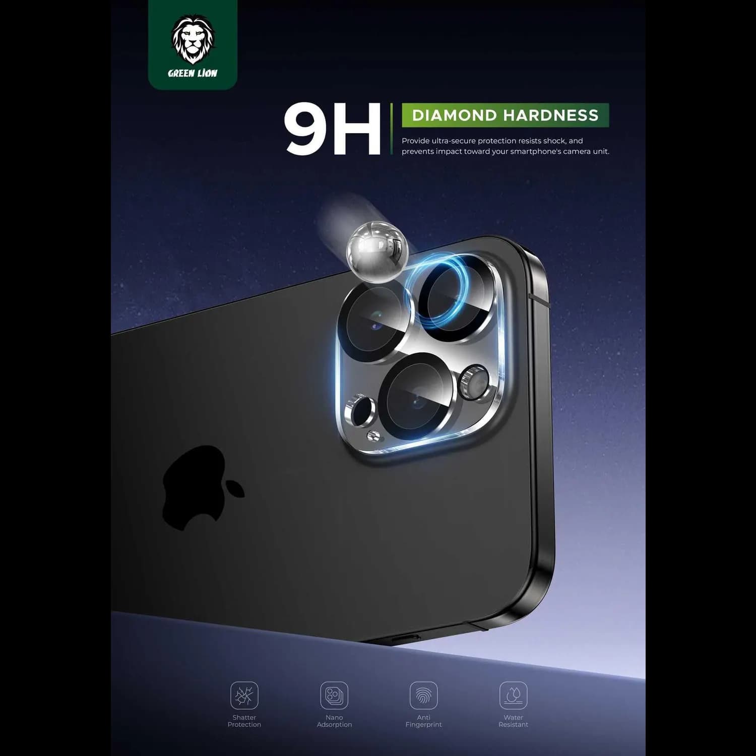 Green Lion Lens Protector Trio - Transparent for iPhone 15 Pro/15 Pro Max 4