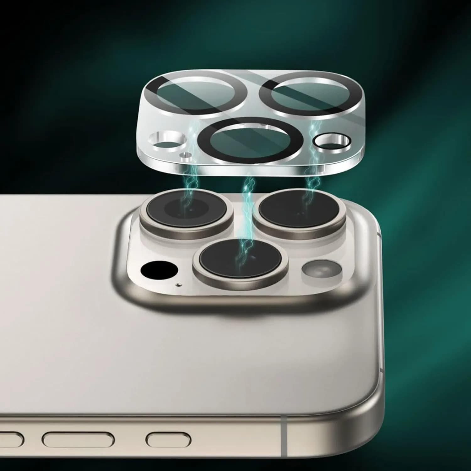Green Lion Lens Protector iPhone 16 Pro/16 Pro Max - 9H Glass, Clear 4