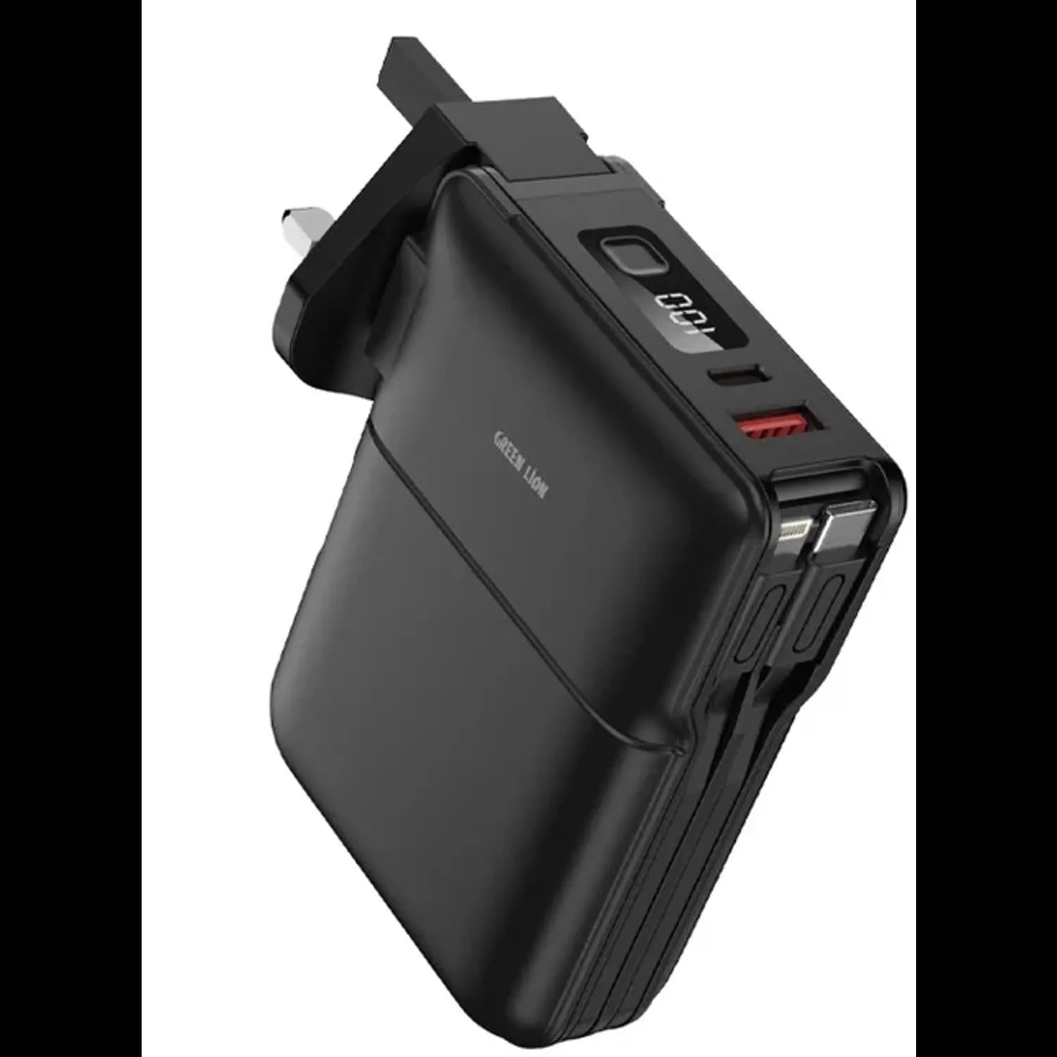 GNTR Power Bank - 10000mAh, 20W Type-C, Wireless, Black GNTR Power Bank - 10000mAh, 20W Type-C, Wireless, Black