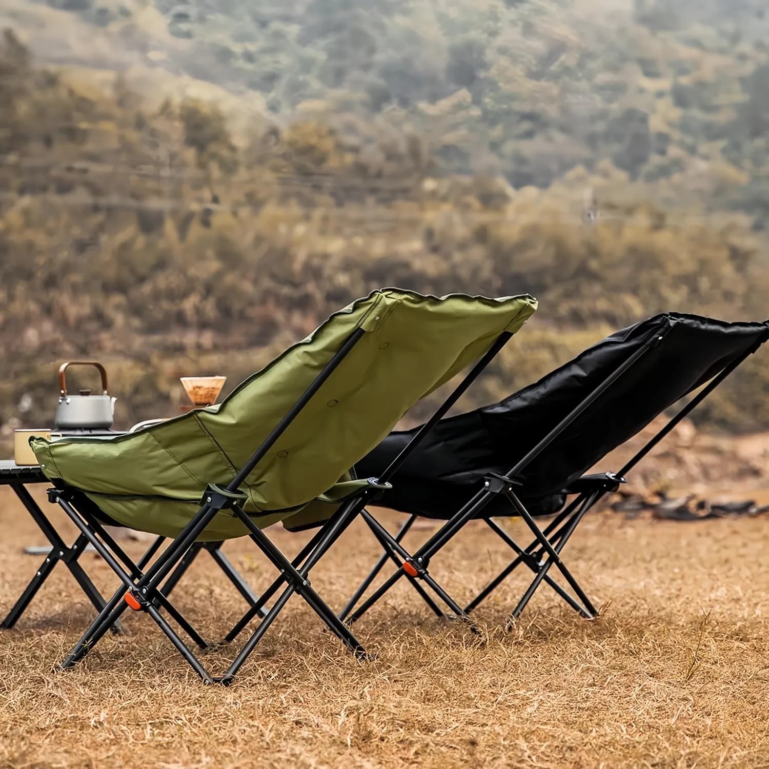 Green Lion Camping Chair - Portable, Lightweight, Black Travix 5